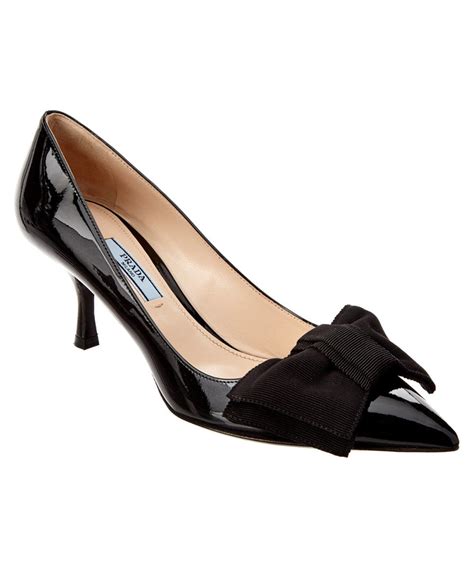 prada prada 65 patent pointy-toe pump|Prada 65mm Patent Leather Pumps .